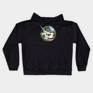 Kawaii Ghosts - Knight and his Squire Kids Hoodie